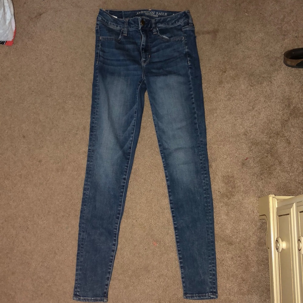 Blue jeans (regular) (high waisted)